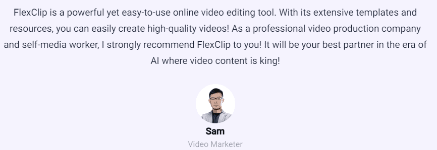 FlexClip User Review1