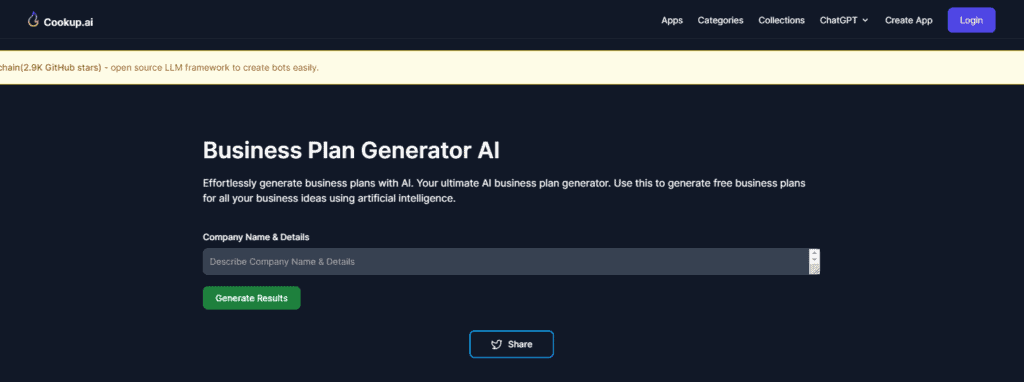 10 AI Business Plan Generators-CookUp AI