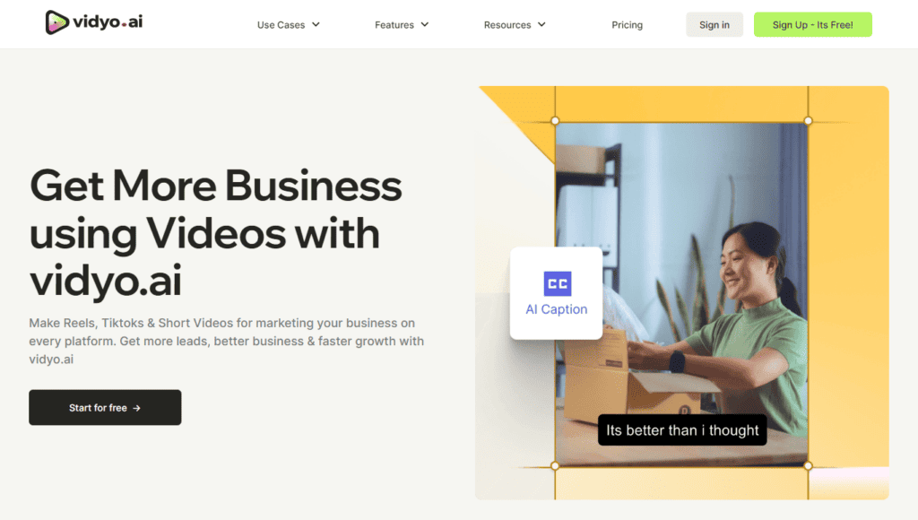 vidyo.ai for small business owners
