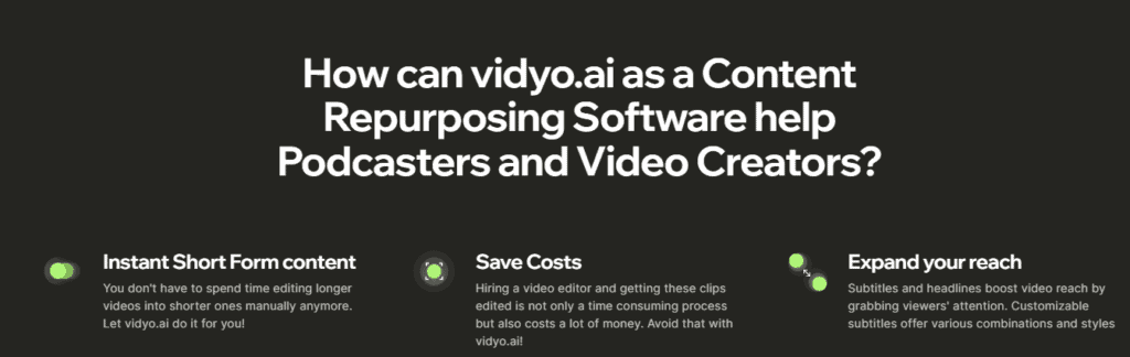 vidyo.ai-Content Repurposing Software