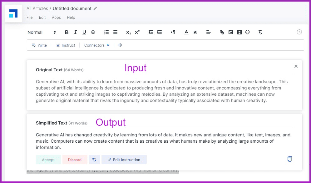Scalenut review-simplify text