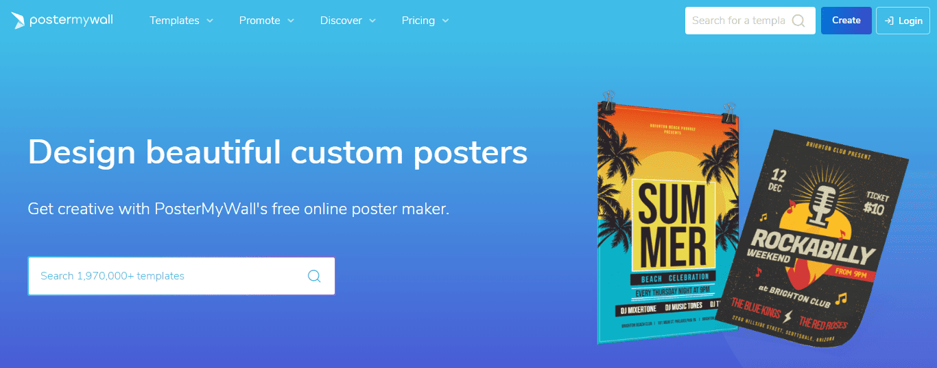 AI Tools for Poster Design-PosterMyWall